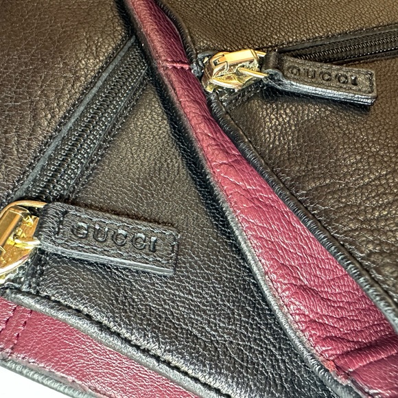 GUCCI women’s tall black knee high leather boots zipper pointed toe style SZ 10 - Picture 11 of 16